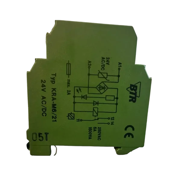 BTR KRA M6 21 24V AC DC 5x Coupling Relay Changeover Relay Coupling Module