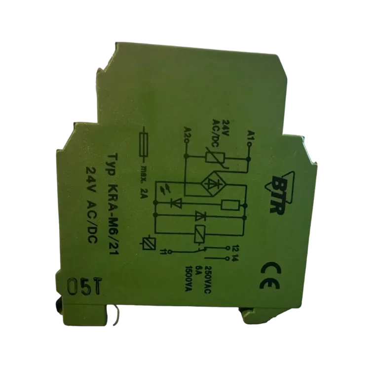 BTR KRA M6 21 24V AC DC 5x Coupling Relay Changeover Relay Coupling Module