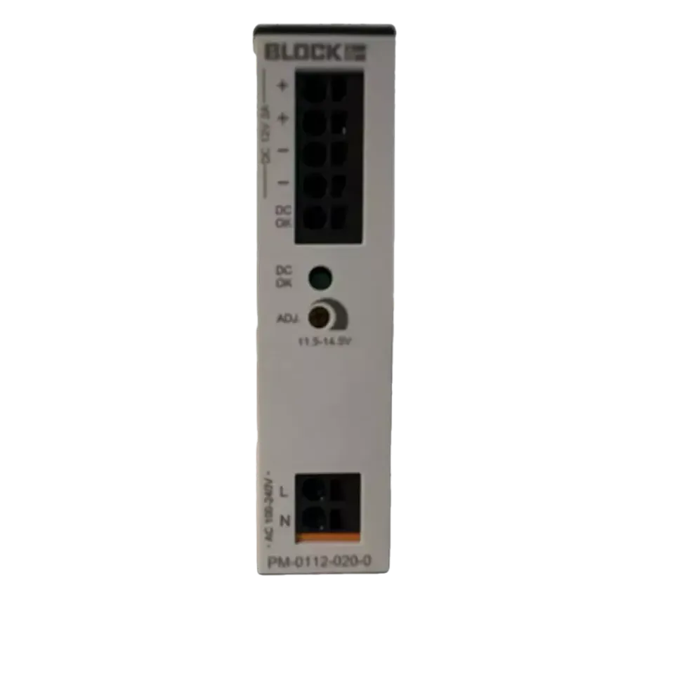 Block PM 0112 020 0 Power supply for DIN rail 12V 2A adjustable NEW (1)