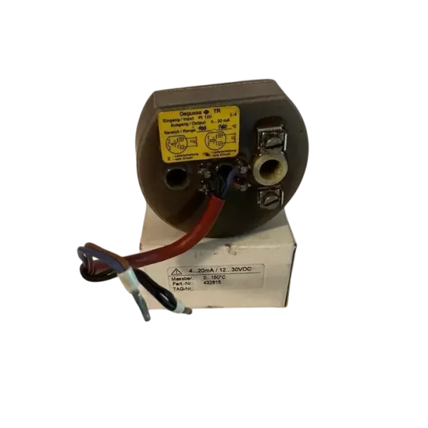 Degussa Transmitter TR 0 to 160°C Input Pt100,4.....20mA 12......30VDC New 4