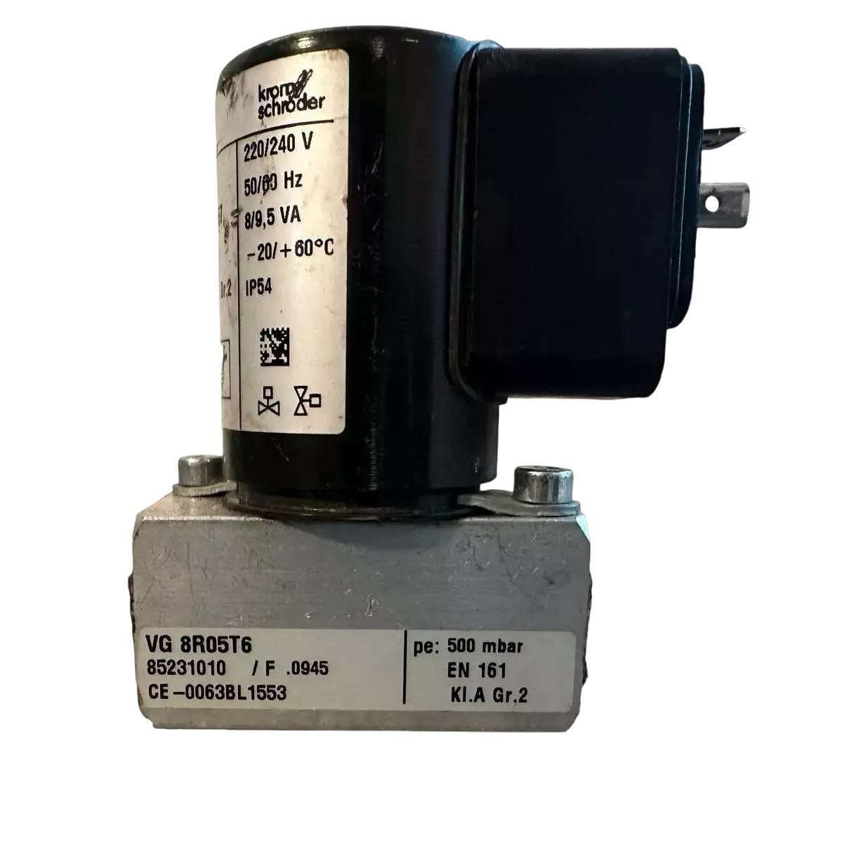 Krom Schröder Gas Solenoid Valve VG 8R05T6 85231010 Krom Schröder Gas Solenoid Valve VG 8R05T6 85231010