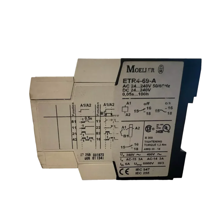 Moeller time relay ETR4 69 A timing relay 031891 034907 0.05s...100h 24...240V