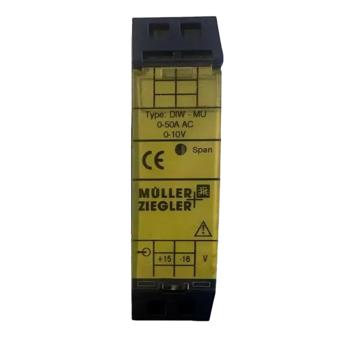 Müller+Ziegler measuring transducer 0 50A AC 0 10V DIW MU