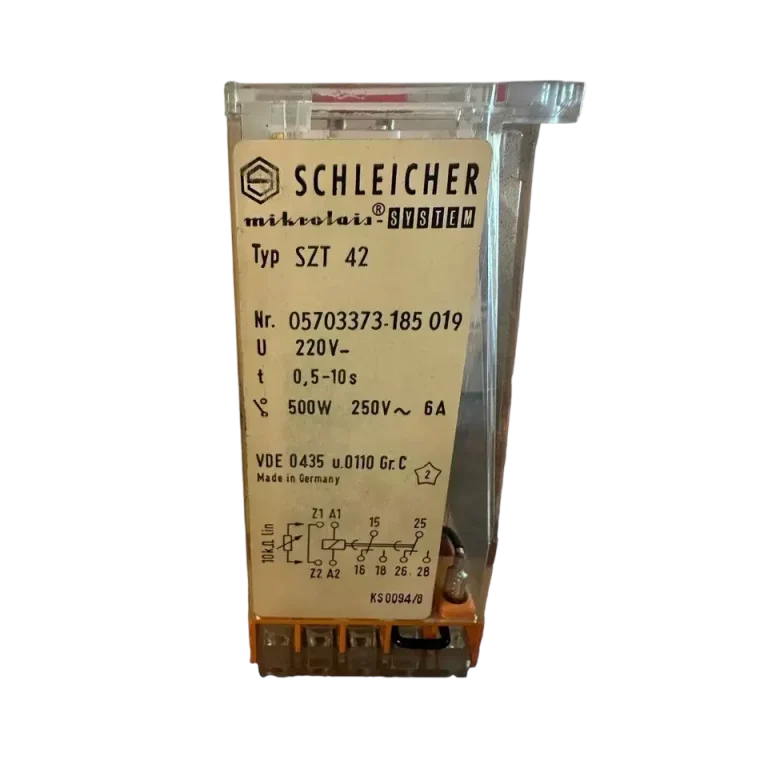 SCHLEICHER Zeitrelais SZT42 250VDC 0,5 10S 500W 6A
