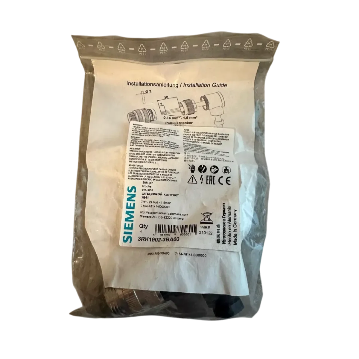 Siemens Connector 3RK1902 3BA00 NEW 4