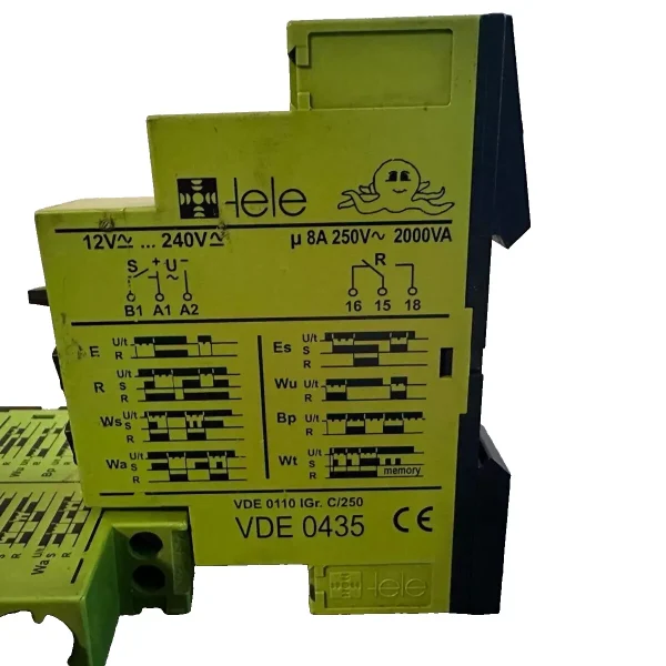 TELE OM1 VDE 0435 Multifunction Timer Relay 12 240V AC DC