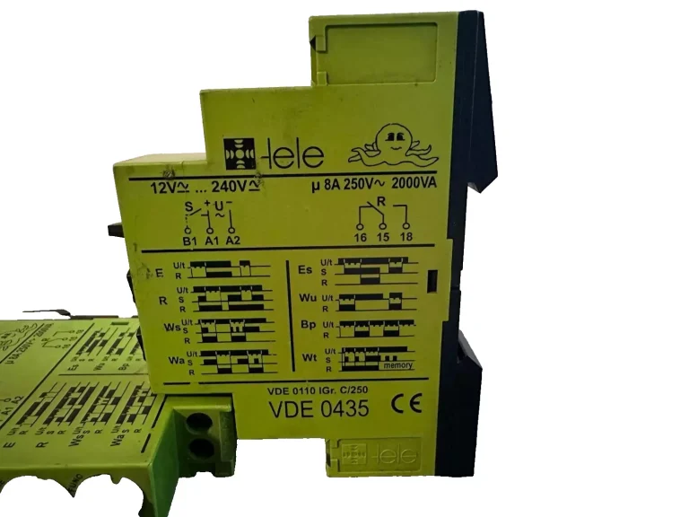 TELE OM1 VDE 0435 Multifunction Timer Relay 12 240V AC DC