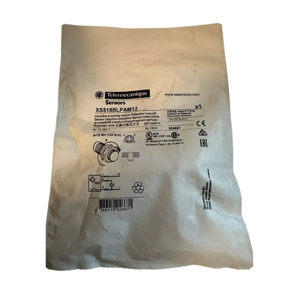 Telemecanique proximity switch XS518BLPAM12